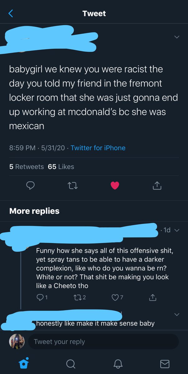 nomika_harris's tweet photo. you’d expect people from a diverse community like mundelein to have respect for everyone ... what’s sad is that she’s not the only one to be like this and to continue to be like this when people are losing their lives just for being a different race is so disgusting https://t.co/xW42bnyrDo