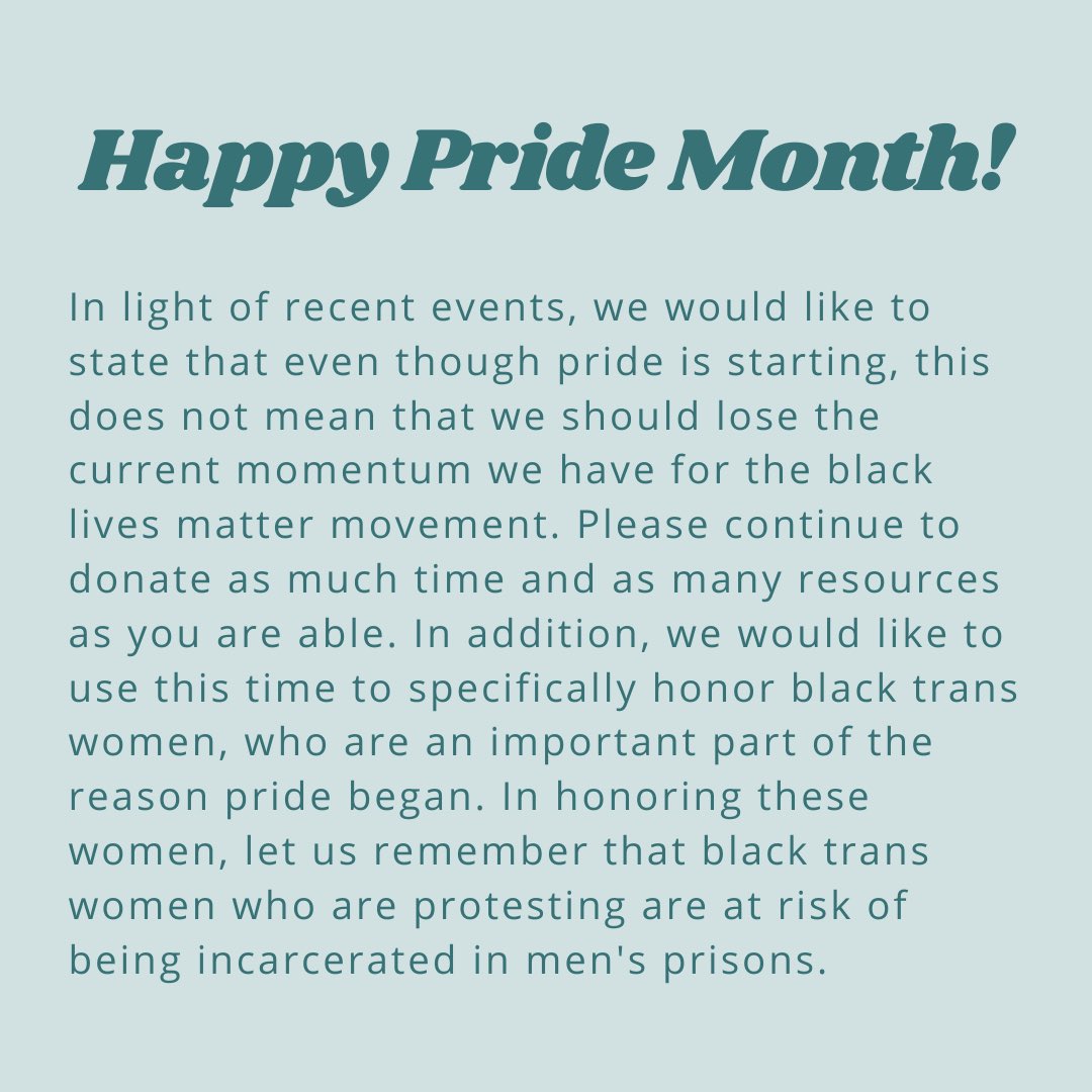 treasurher_'s tweet photo. happy pride month! though pride is beginning, let’s keep this momentum and continue to support black lives in their fight for equality! please continue to donate, protest, and do all you can to support this movement. in honor of pride, here are some notable black trans women! https://t.co/aQbtQaQwXy