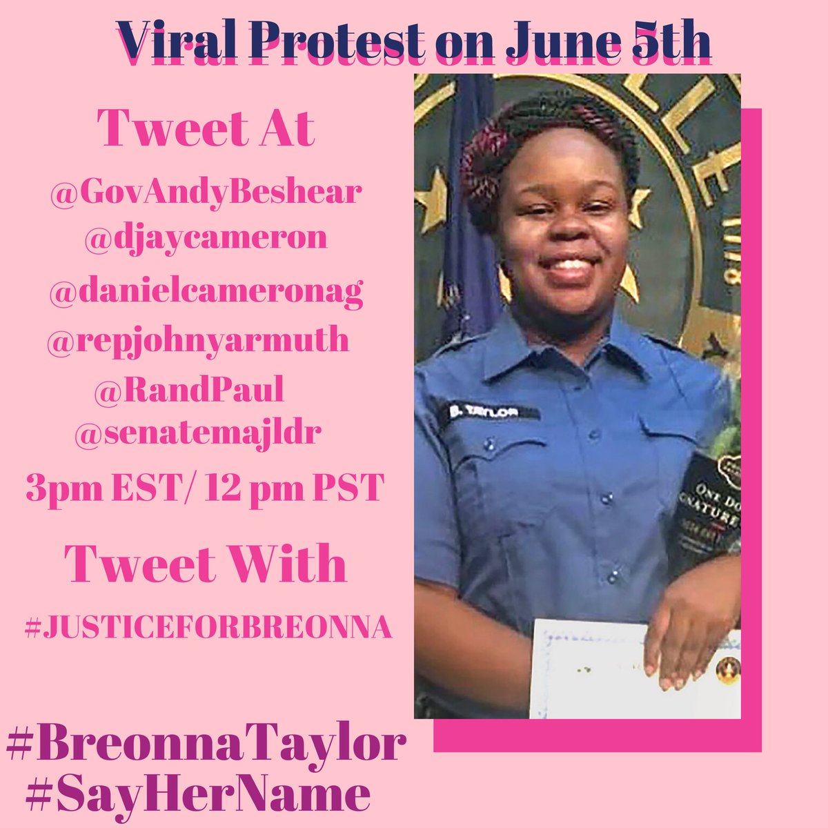 genactionHU's tweet photo. update from those that created the Breonna Taylor petition #SayHerName #BreonaTaylor https://t.co/2ttrJFyYH2