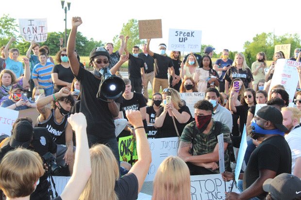 6.1.2020 - O’Fallon, MO.

With the full support of the O’Fallon PD, we peacefully marched 2.5 miles on blocked off roads to convey our messages.

We will not be silent or be silenced. We will be loud and proud that #BlackLivesMatter
