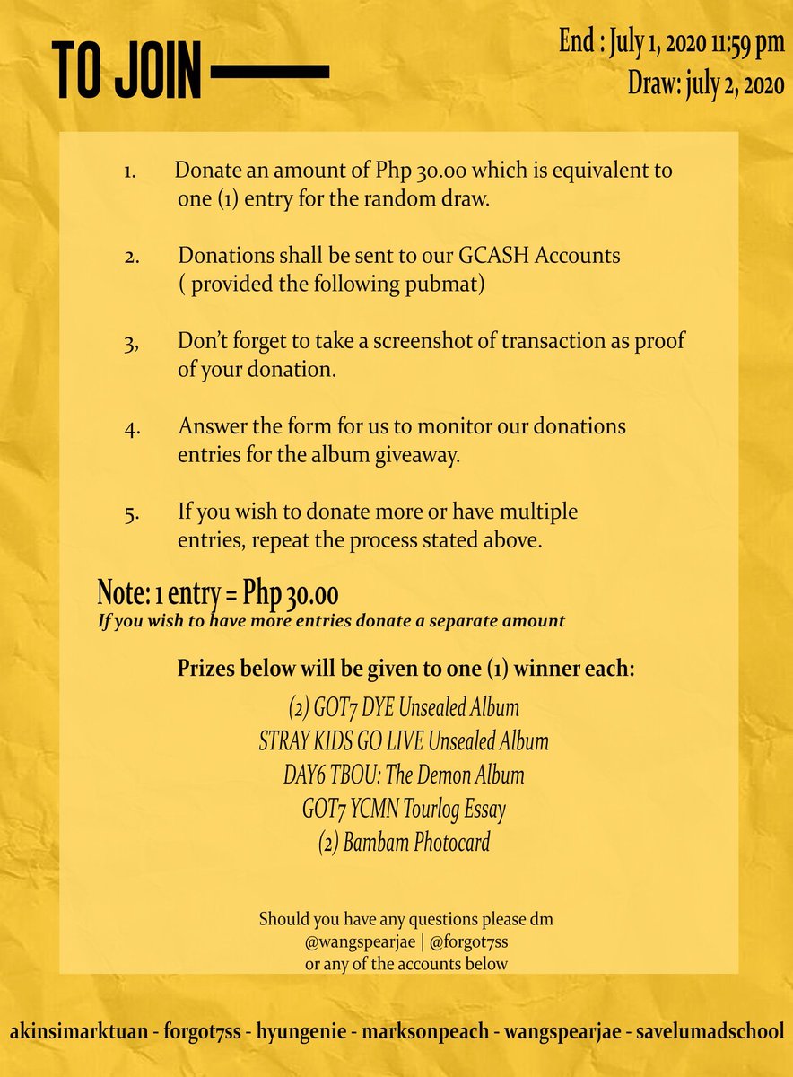 forgotsvt's tweet photo. #THIRTYForACause: A PH KPOP Giveaway Fundraiser for the Lumads. Donate and get a chance to win KPOP prizes. Please see photos for more details!

Help us spread this fundraiser by retweeting!
Link for donation confirmation: https://t.co/pGpZcR7rPx https://t.co/b2W3VPeMXE