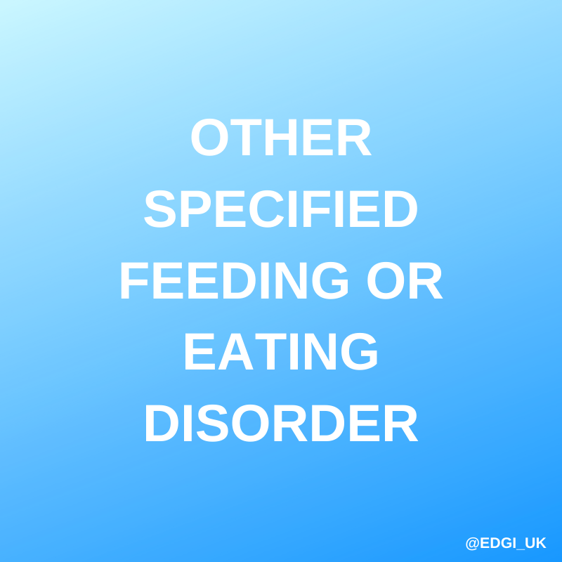 edgi_uk's tweet photo. Problems with eating that don’t fit anorexia, bulimia, or BED are often classified as an other specified feeding or eating disorder (OSFED).. Help us understand more about #OFSED by joining #EDGIUK today. @NIHRBioResource @NIHRMaudsleyBRC @beatED https://t.co/ZL6bIukaNn