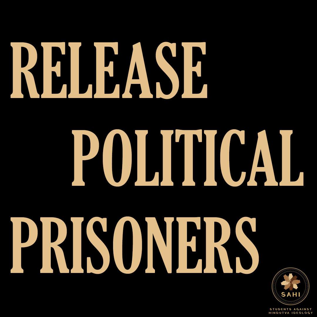 Students_A_H's tweet photo. @Students_A_H condemns the imprisonment of Indian activists, students, and frontline protestors.
#StandwithJamia #ReleasePoliticalPrisoners #repealTADA #repealAFSPA #repealUAPA #rejectCAA #rejectNRC #rejectIslamaphobia #stoptargetingJMI #studentsagainsthindutvaideology #SAHI https://t.co/iTjVv1WciU