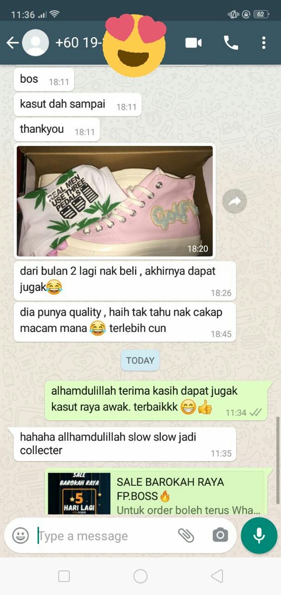 fpboss_'s tweet photo. Tercyduk semua sebab semua puas hati dengan servis yang @fpboss_ bagi
Kasut pun sangat kualiti #trustedseller #feedbackfpboss https://t.co/wWWY53ylBp