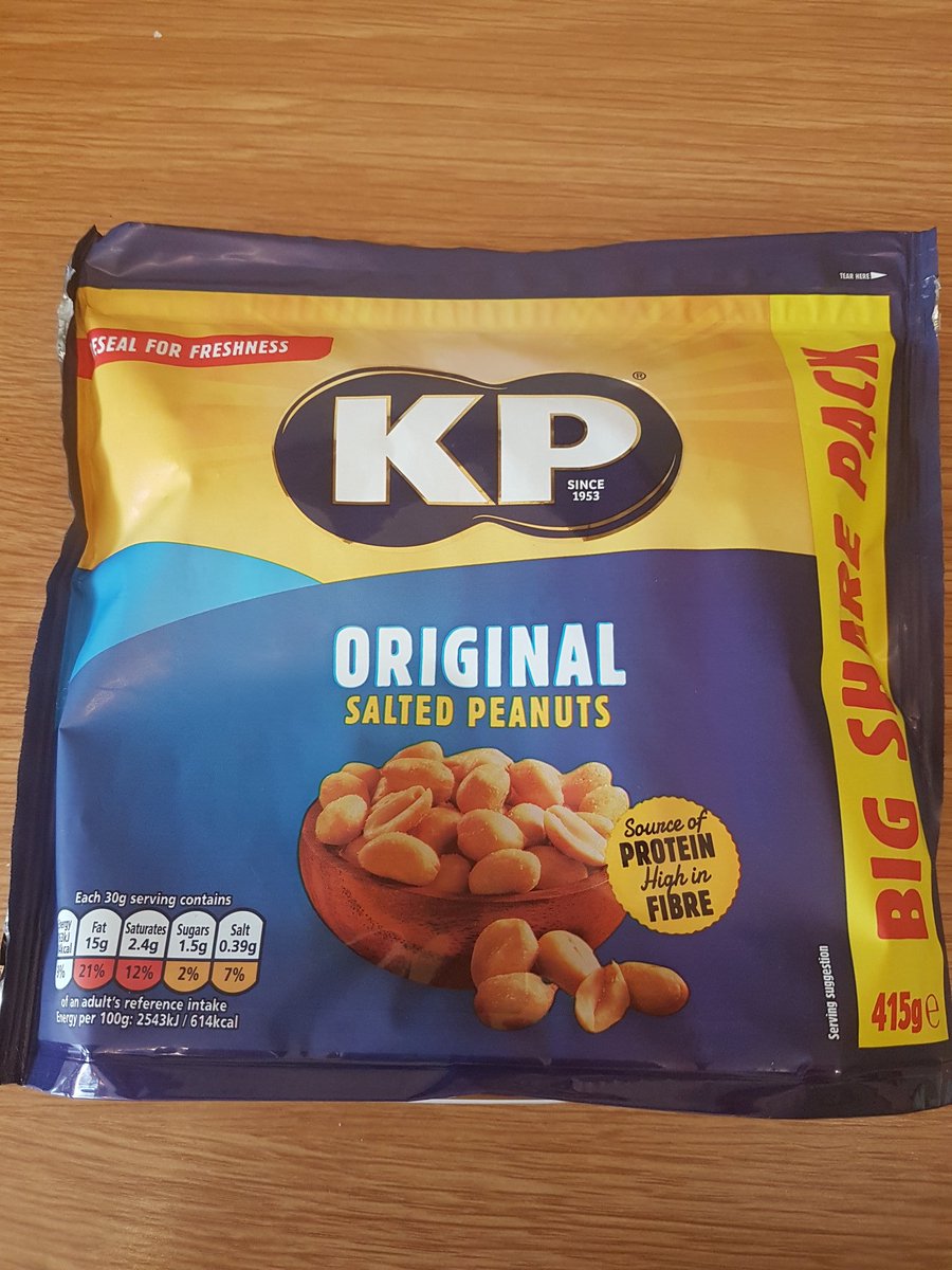 BrewBearUK's tweet photo. Today's #workingfromhome snack are these Salted Peanuts by @KPNutsOfficial #KPnuts #nuts #WorkFromHome #Food #snack https://t.co/hIvKIGMzkO