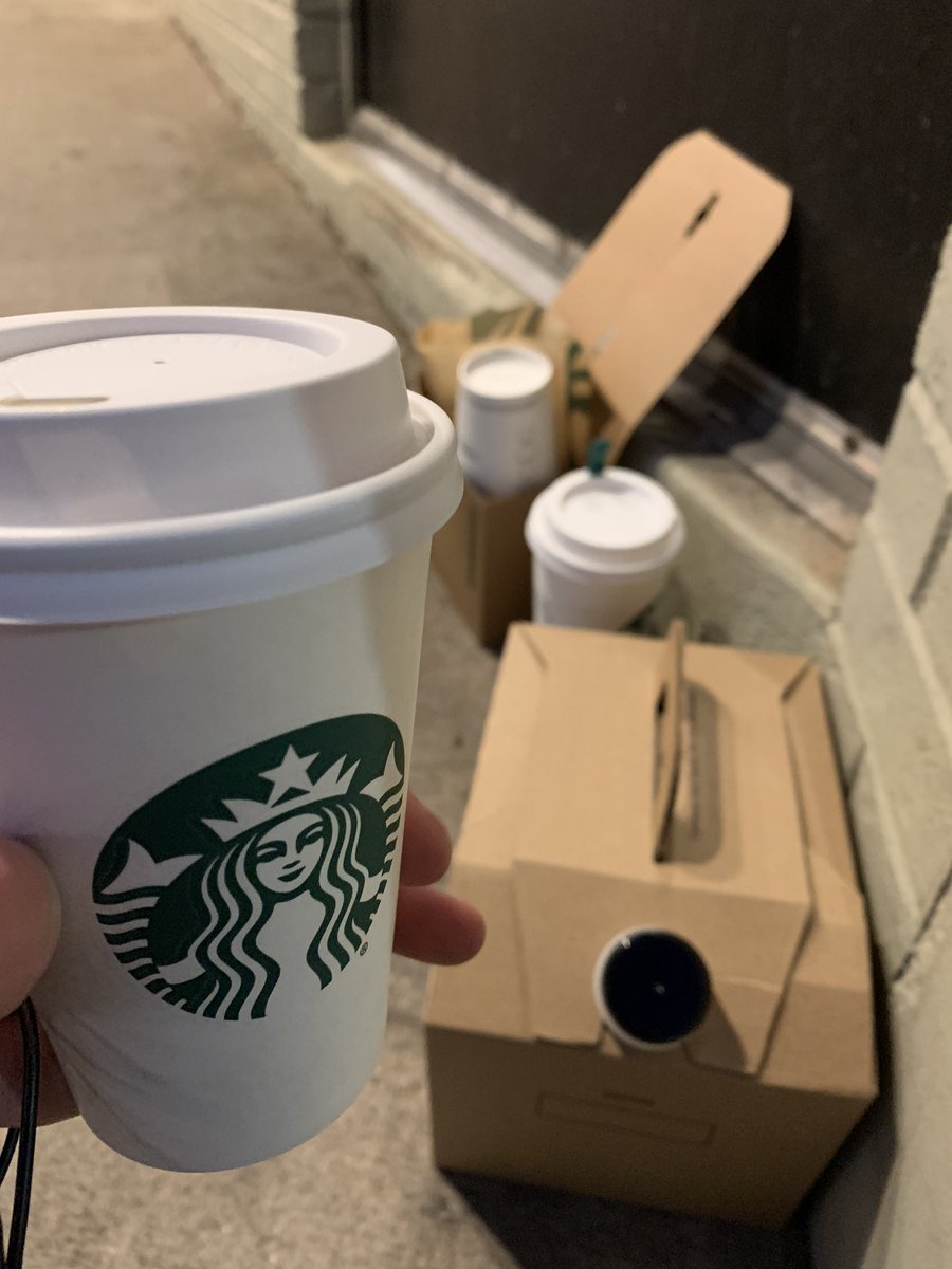 JoshSpreiterTV's tweet photo. GRATEFUL: The manager of @Starbucks on State St brewed coffee for the news crews reporting on another long night in Madison. She’s managed here for 15 years and tells me she’s never seen anything like it. She wanted to say thank you for our coverage. ❤️❤️❤️ @WISCTV_News3 https://t.co/OrsecLE9LG