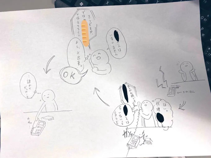 ちなみにこの漫画はそのまま上司の机に置かれました 
