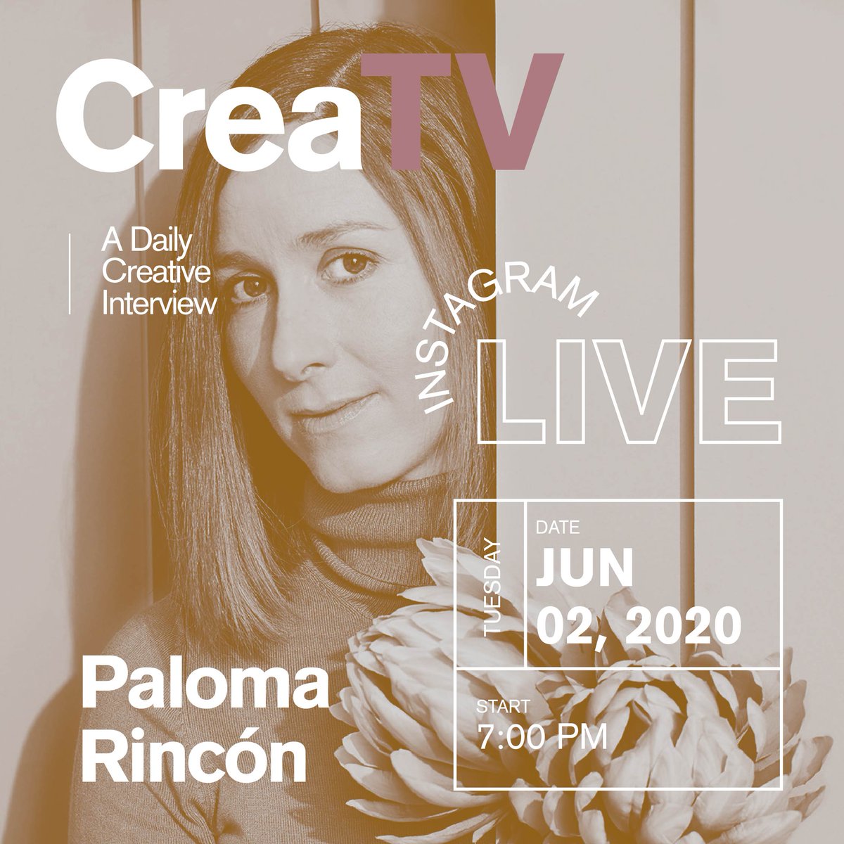 thecreative_net's tweet photo. 📆 Hoy en #CreaTV  @paloma_rincon_ 👉 Fotografía y dirección de arte. 🌍 📸Fotografía → Escultura, diseño, instalación e ilustración → También: extravagantes, llamativas...📍Trabaja en todo el mundo. ⚡ Todo esto y más, hoy en @thecreative_net a las 19:00 con @BibianaBallbe https://t.co/sphg6zg8xC