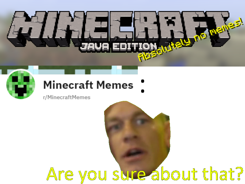 Will you do it? : r/MinecraftMemes