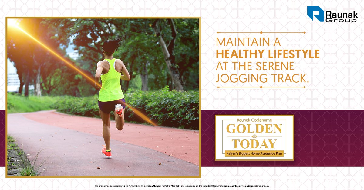 RaunakGroup's tweet photo. Keep up your fitness game with a run down our serene jogging track.
Call us on 9619717303 to know more!
#RealEstatesBiggestASSURANCE #MostSuccessfulTownshipKalyan #ReadyToMoveInHomes #RaunakGroup #AddRaunakToYourLife #RealEstate #Property #Home #Assurance #Kalyan #Investment https://t.co/0hbblytZqK