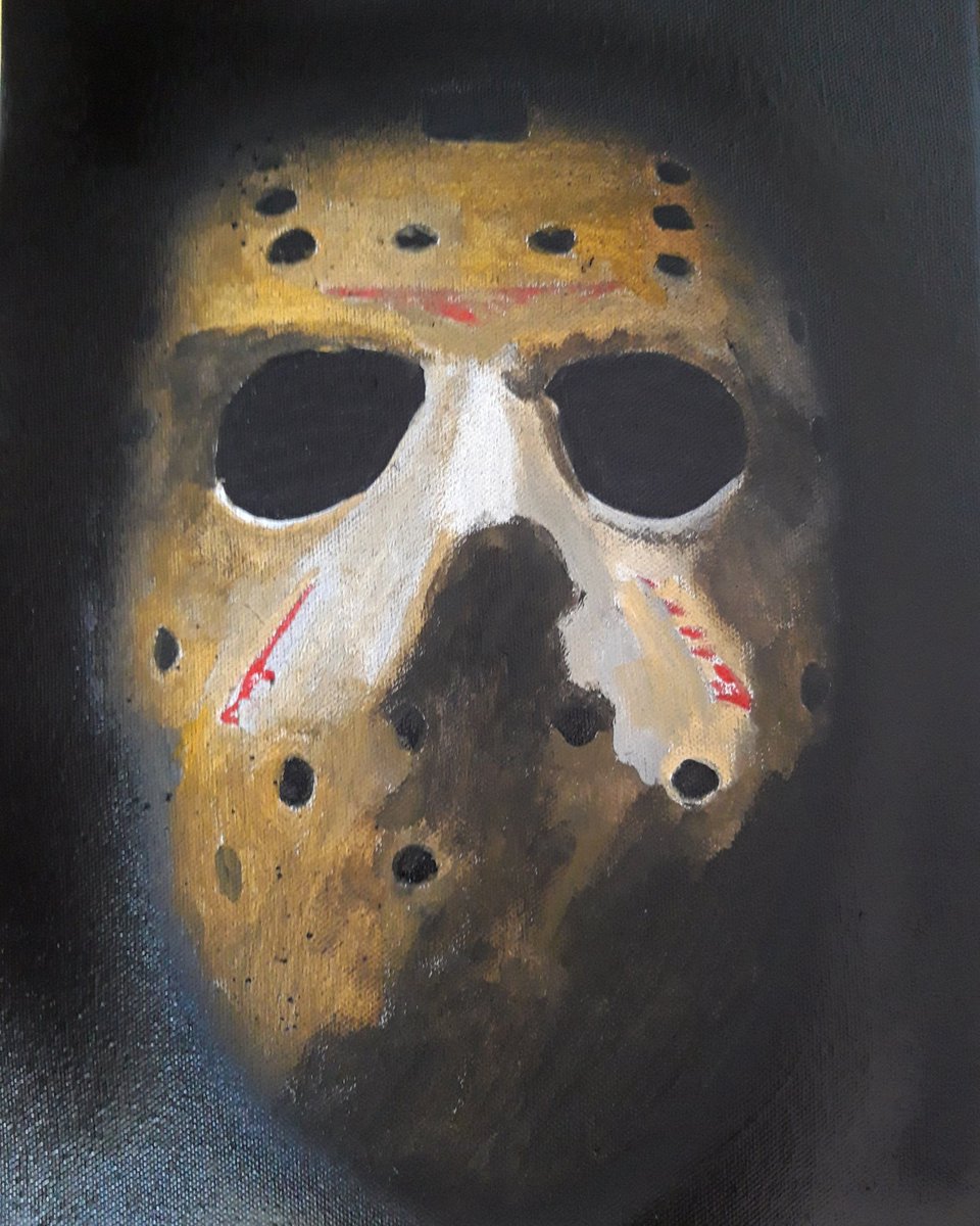 HellElmor's tweet photo. Tribute to Jason Voorhees from Friday the 13th.
Acrylic on canva
#elmorhell #paintings #jason #fridaythe13th #horror #jasonvoorhees https://t.co/DJrNopJ3q2