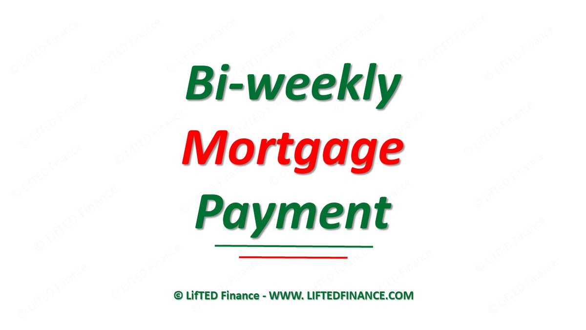 FinanceLifted's tweet photo. There are 52 weeks in a calendar year. When you pay bi-weekly, you will pay 26 “half-payments” or 13 “full” payments per year. Because of the quirk of the calendar, you make one extra full month mortgage payment per year, and you won’t even feel it! #mortgage #biweeklypayment https://t.co/n3rPfYzqi0