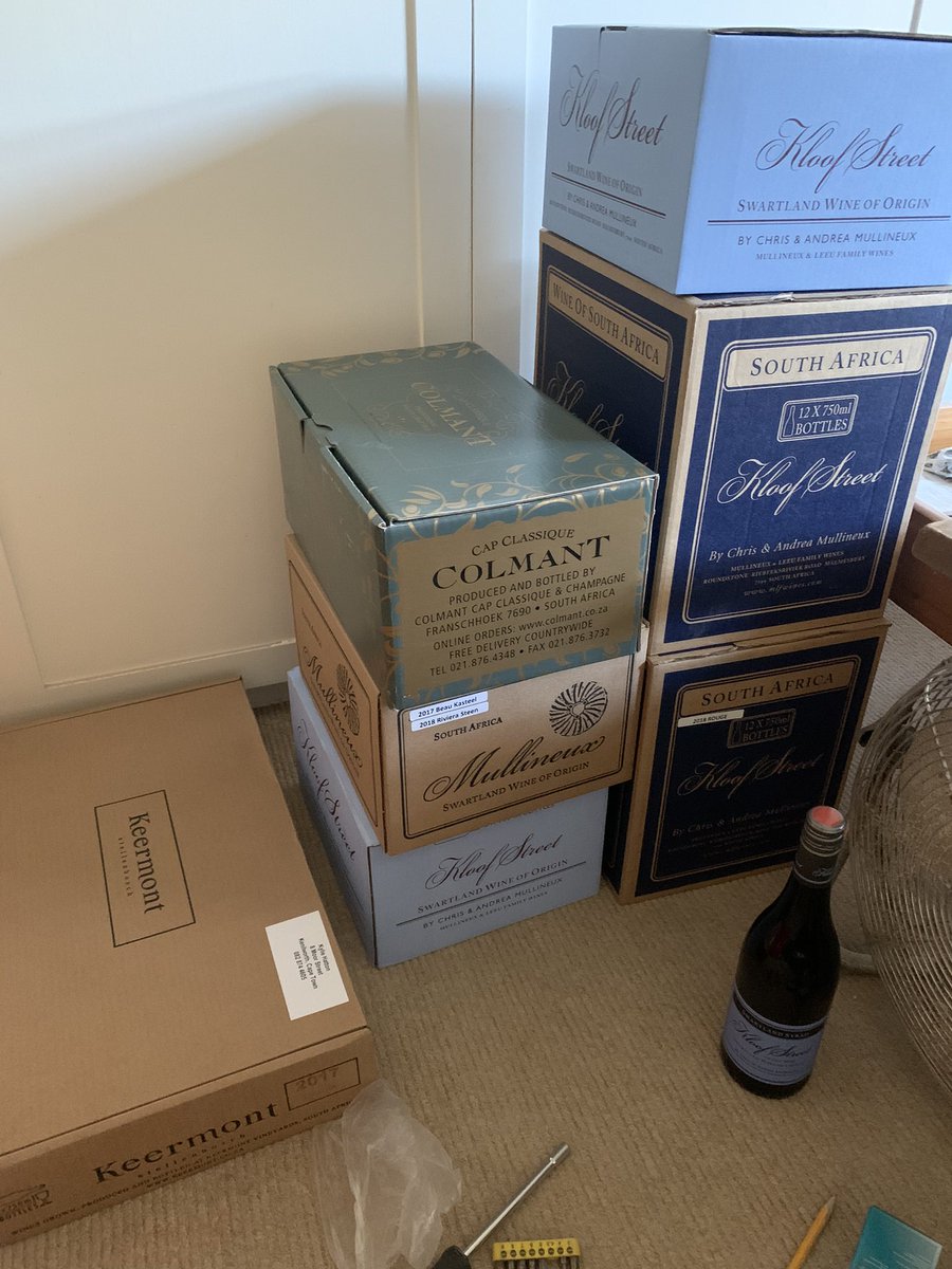 Thank you @ColmantWine @MullineuxWines @keermont for my deliveries yesterday, so pleased you can get back to doing what you do best- sharing great wine!