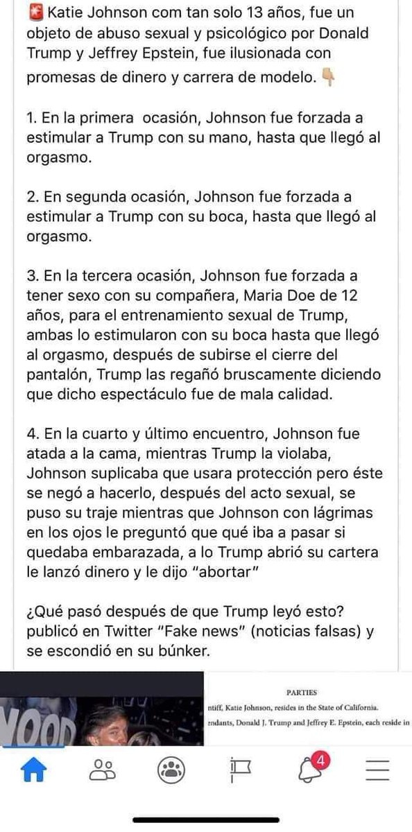 FreditoInforma's tweet photo. Acaban de revelar que DONALD TRUMP ES PEDÓFILO ESTA EN LA RED DE TRATA DE MUJERES Y TRÁFICO INFANTIL MÁS PODEROSA Y GRANDE DEL MUNDO. 🚨🚨🚨 
#Anomymous #pedofilos #Area51 #DonaldTrump #DeepWeb https://t.co/w6KngSdzUe