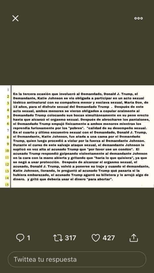 FreditoInforma's tweet photo. Acaban de revelar que DONALD TRUMP ES PEDÓFILO ESTA EN LA RED DE TRATA DE MUJERES Y TRÁFICO INFANTIL MÁS PODEROSA Y GRANDE DEL MUNDO. 🚨🚨🚨 
#Anomymous #pedofilos #Area51 #DonaldTrump #DeepWeb #PizzaGate https://t.co/wax0IpJJq1