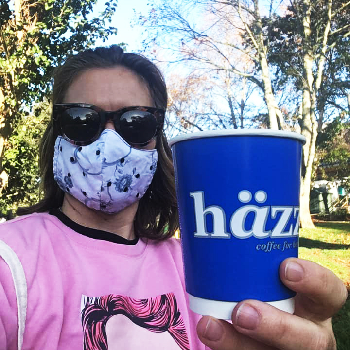 It was SO good to see you yesterday! Thanks for sharing your pics with us. Under this mask, @style_me_jt has a big smile! 😀 Hope to see you again today. Just remember to get to us before 2pm. 🕑 #lovecoffee #coffeesesh #drinkcoffee