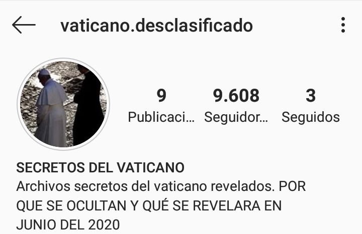 GaelAmar3's tweet photo. Es muy importante que vayan a estas cuentas en Instagram y guarden toda la información que está aquí!
Secretos del Vaticano, origen del Covid-19, Red de pedofilia, en unas horas toda esta información será eliminada, ¡compartan!
#anonymus #anonimous https://t.co/c1YkT31FvF