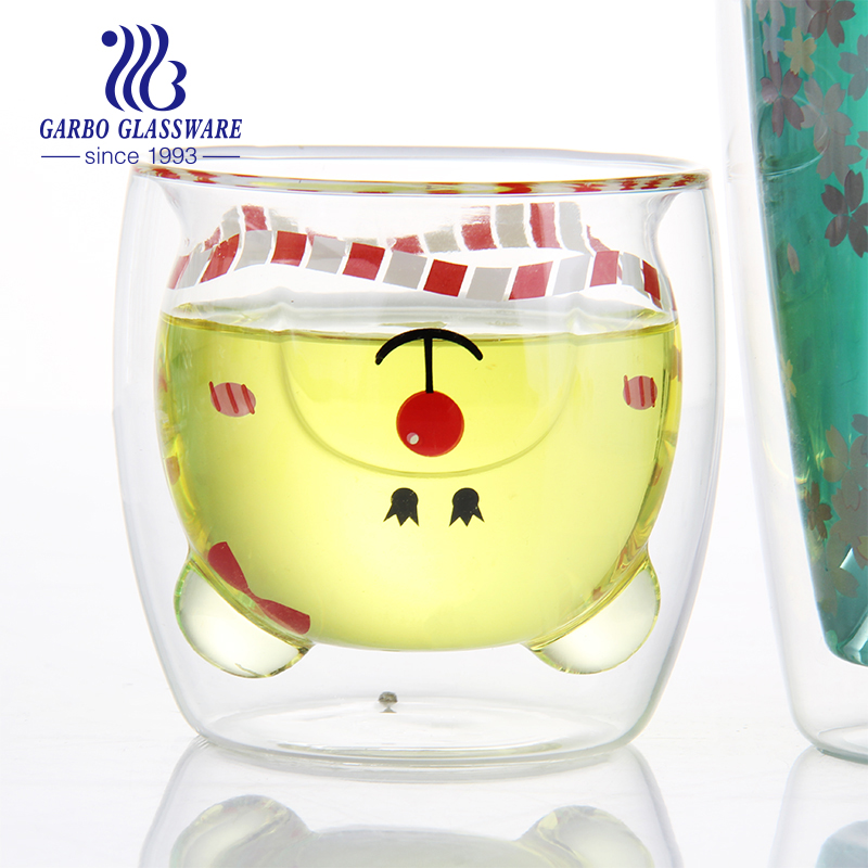 GlasswareKarina's tweet image. #garbotableware Double wall glasses, heat resistant and protect you from hot water. As the picture showed, we can do the animal designs inside, to make it more cute. Good idea for #Espresso,#coffee, milk, juice, hot water, etc #doublewall #glasses #glassware #tableware #drinking
