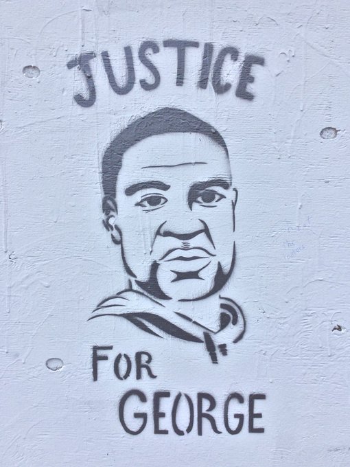 Justice For George.  Yesterday on Haight street, artist unknown.  #GeorgeFloyd #SayHisName #JusticeForGeorge<a href="/tag/latergram"class="tags"><span>#latergram</span></a><a href="/tag/nofilter"class="tags"><span>#nofilter</span></a><a href="/tag/blacklivesmatter"class="tags"><span>#blacklivesmatter</span></a><a href="/tag/sayhisname"class="tags"><span>#sayhisname</span></a>