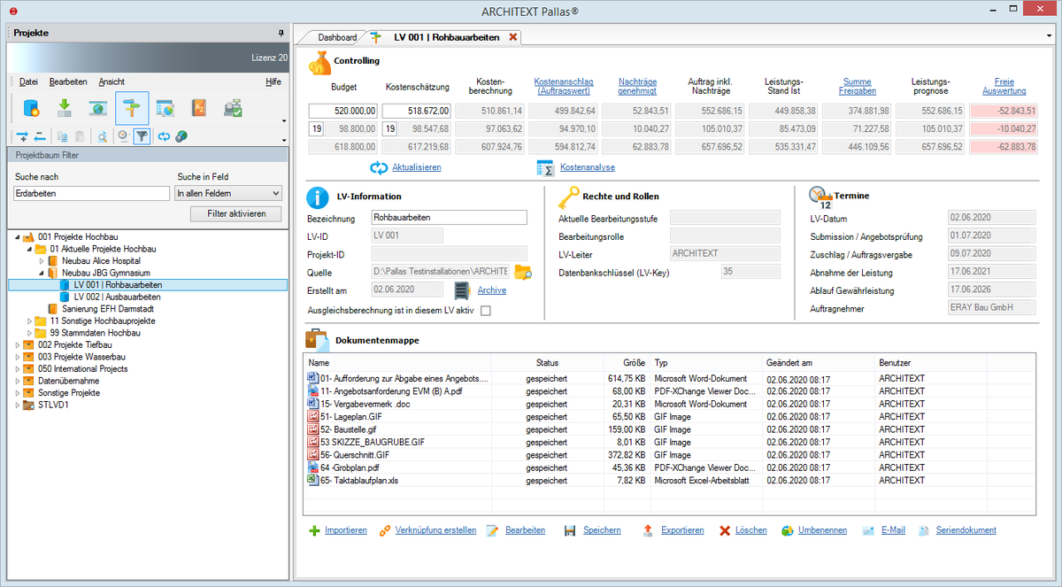 ARCHITEXT_GmbH's tweet photo. Mit dem #ARCHITEXT #Pallas #Projektmanagement können Sie Projekte, Benutzer, Adressen, und Dokumente verwalten und haben im #Kostencontrolling eine Übersicht zu den #Projektkosten. https://t.co/fa8eZ1dmKO