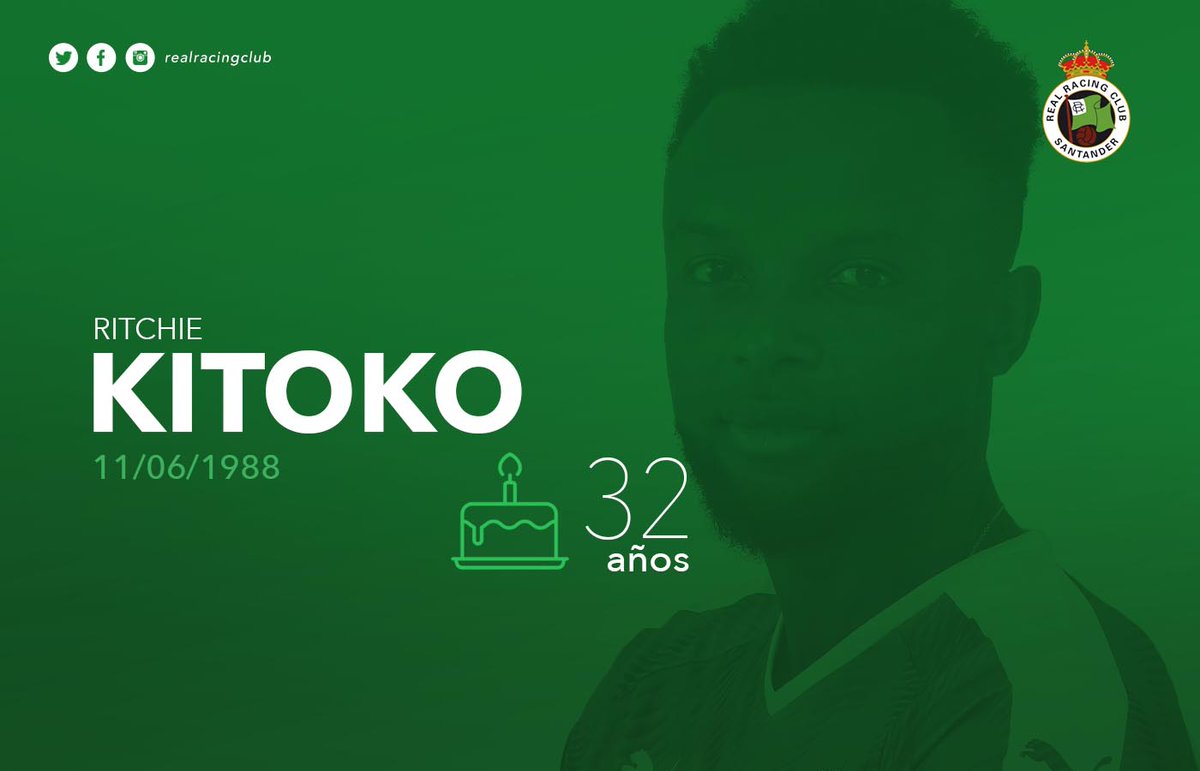 realracingclub's tweet photo. Hoy cumple años (32) el jugador recinguista Ritchie Kitoko. ¡Felicidades, @KitokoRitchie! 🎂 https://t.co/3SwKKMn58S