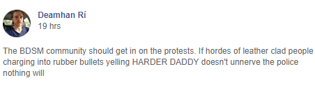 Swept up in heartbreak, frustration and rage over the state of things, this was a surprising laugh. #Painsluts:<a href="/tag/painsluts"class="tags"><span>#painsluts</span></a>