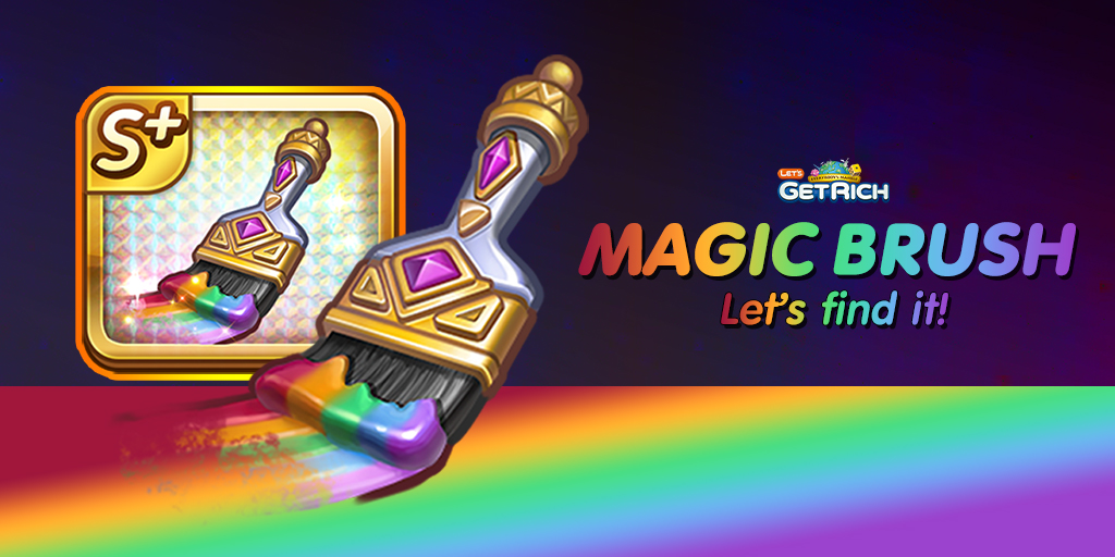 LINEgetrich_TH's tweet photo. #NewPendant ❛Magic Brush❜ has arrived~
⚡️Acquire Marbles 120% when rolling doubles
⚡️Paint for 2 turns
Get more 💎300 Diamond💎 when obtained ❛S+ Magic Brush❜
⏰till 5th June 1:30PM
🎲Download >> https://t.co/eZ7ebmJRFK
#LINELetsGetRich #NEWUPDATE https://t.co/wsczbbJU9g