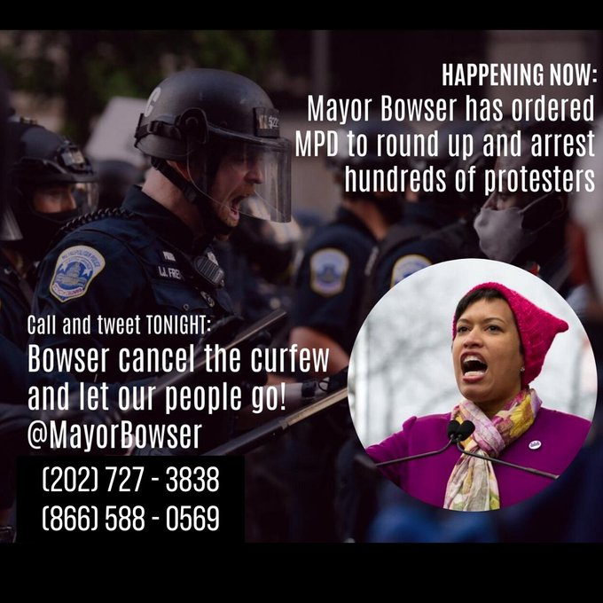 YourAnonCentral's tweet photo. We demand that you let all 200 protestors go and end the siege of #SwannStreet, everybody flood their twitter and telephone lines and demand the liberation of everyone.

@MayorBowser
 
@ChiefNewsham
 
@charlesallen
 
@SafeDC
 
@DCPoliceDept https://t.co/dhrwAb0pgA