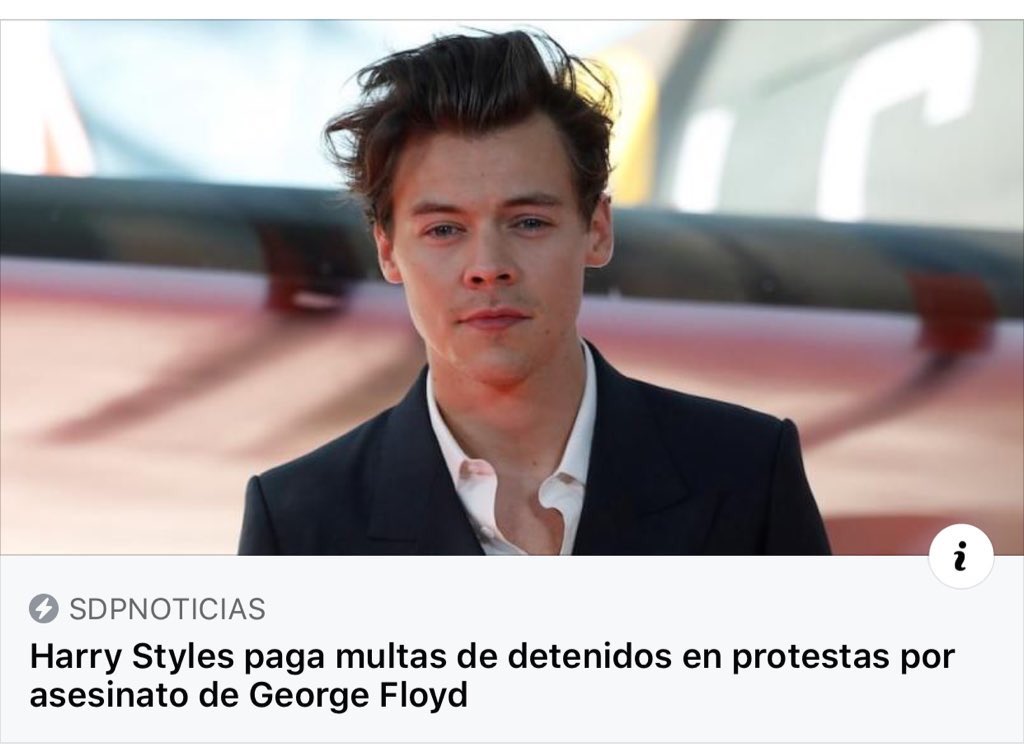 elchicomemes's tweet photo. Harry Styles ayuda pagando multas a detenidos en protestas por asesinato de George Floyd #Anomymous https://t.co/gjZPF6fpiL