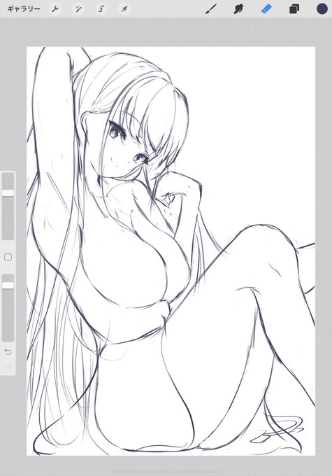 毎回体と髪描いてさあどうしようってなる 