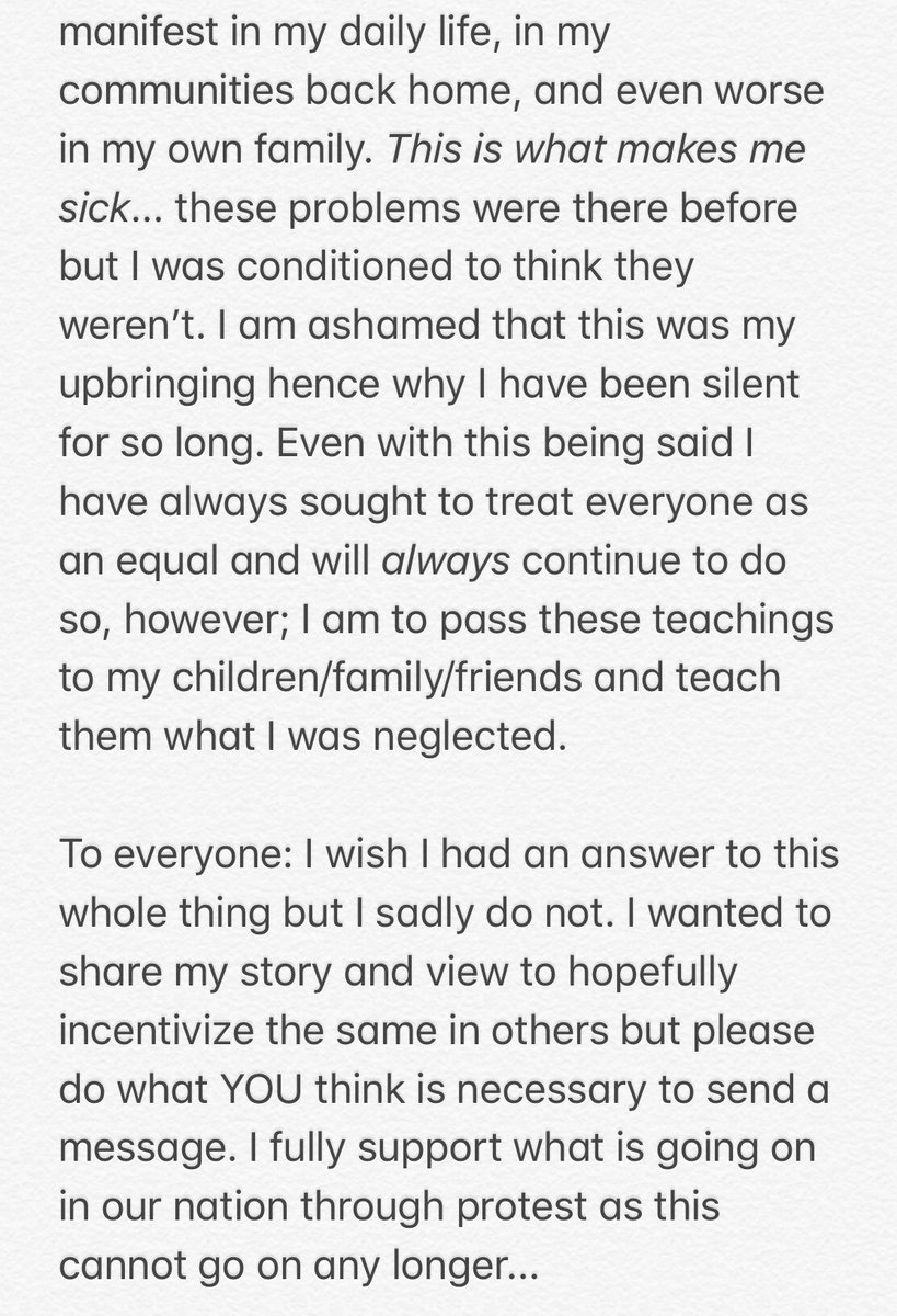 dylanporter58's tweet photo. This is something I’ve wanted to say for years... #BLM https://t.co/ehQ3Hpt7uD