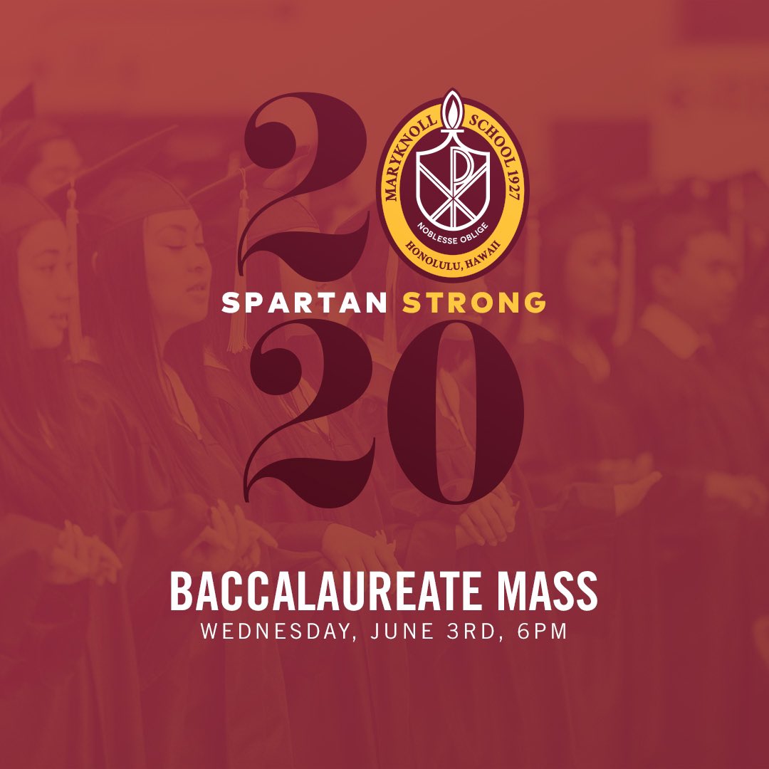 MaryknollSchool's tweet photo. We’re excited to celebrate Commencement Week with our entire Maryknoll 'ohana as we recognize and honor our graduating Class of 2020! ⁣We’re also excited to have @HawaiiNewsNow anchor @StephanieLum ‘94 host our graduation celebration! Visit https://t.co/W98UsRIx9M for more info! https://t.co/y6zFGtqLa2