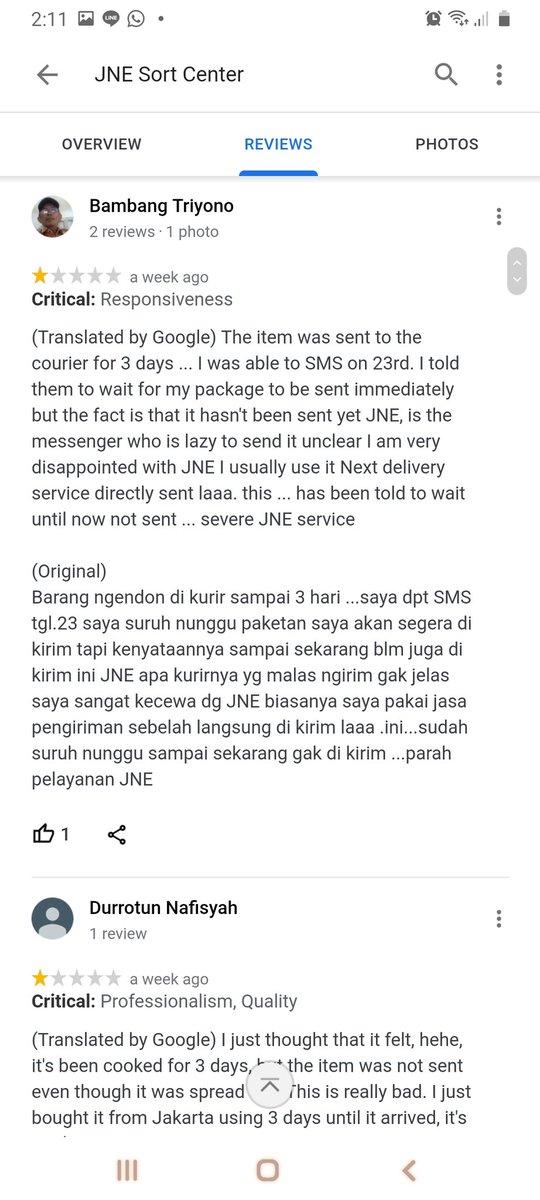 eva_147's tweet photo. Jangan pake JNE deh TERNYATA GA CUMA AKU YANG MASALAH SAMA JNE Malang yah hahaha @JNECare https://t.co/nszqnc2QDK