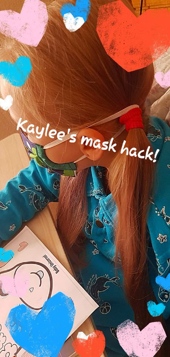 GiftedSA's tweet image. If you have longer hair, this works great! This little 5 year old quickly flipped it over her ponytails. Now it doesn't hurt her ears anymore.