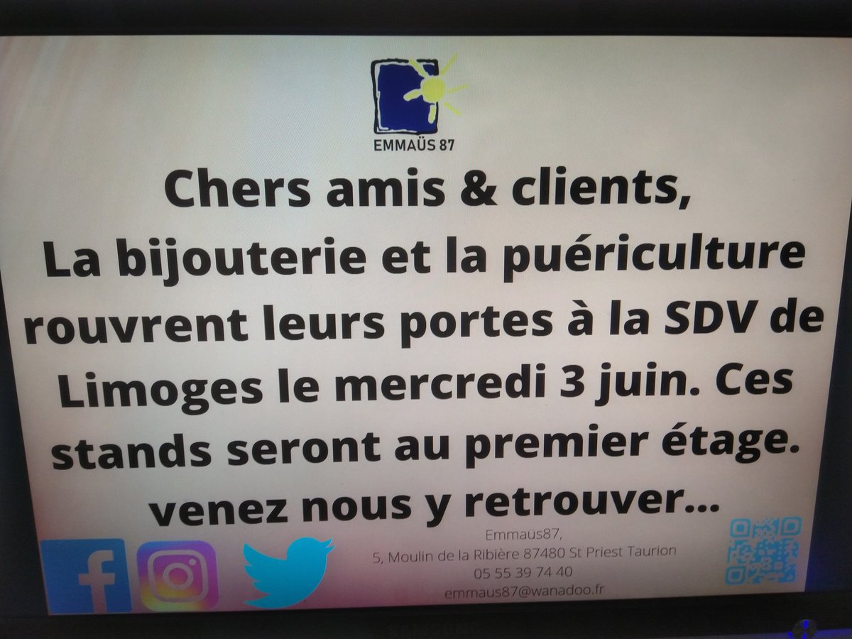 Emmaus87480's tweet photo. #emmaus87 #limoges #bijouxpaschers https://t.co/YYk5ZceQYM