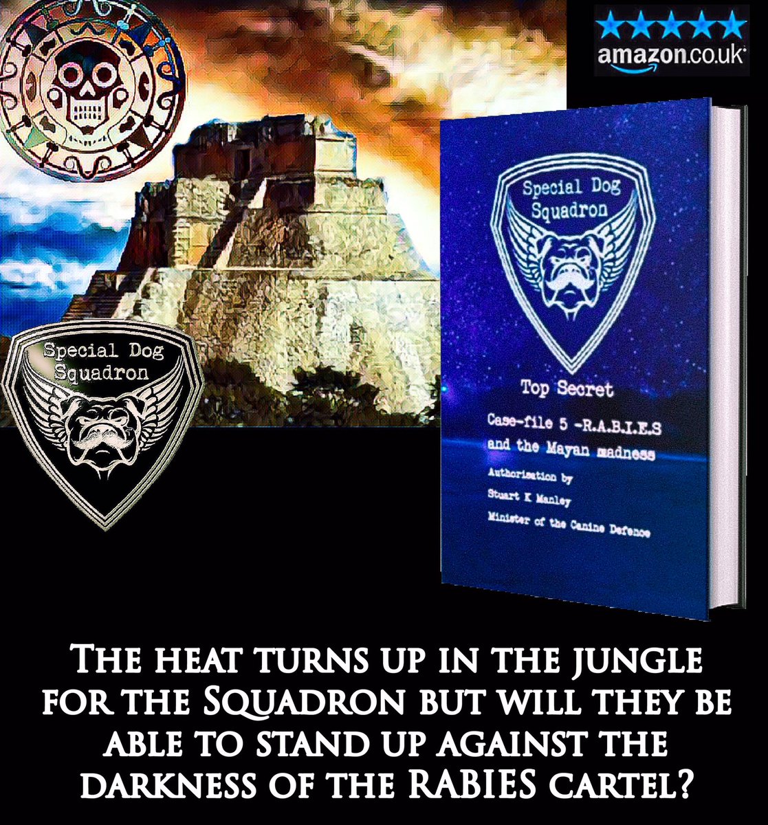 Adventure and peril continue, as the Squadron travels south of the border into the territory of RABIES
.

#specialdogsquadron #midgraderead #childrensbooks #childrenbooksinstagram #kidsreading #kidsbookstagram #favouritebooks #mustreads #mustreadsforkids #kidslit #childhoodbooks