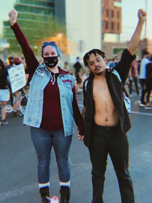 It was beautiful seeing so many people from my community come together &amp; March peacefully 🙏🏻 #Peacefulprotest<a href="/tag/blacklivesmatter"class="tags"><span>#blacklivesmatter</span></a><a href="/tag/peacefulprotest"class="tags"><span>#peacefulprotest</span></a><a href="/tag/nojusticenopeace"class="tags"><span>#nojusticenopeace</span></a>