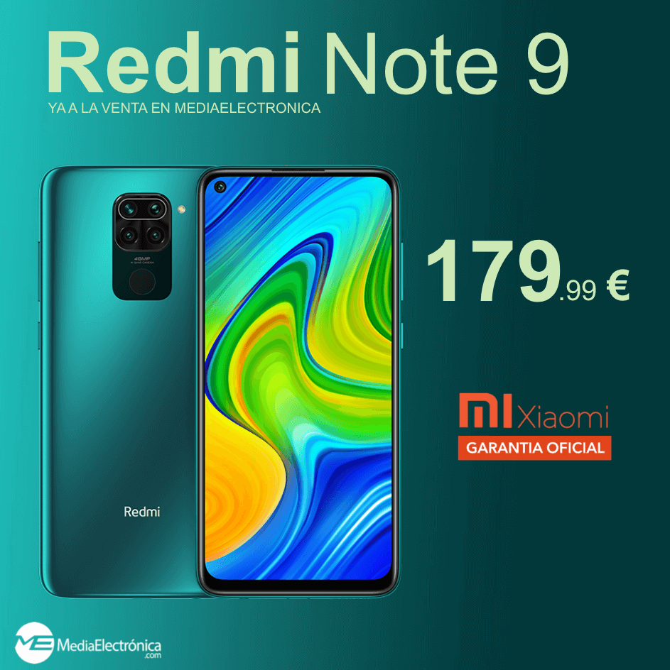 ✴️ OFERTA TOP VENTAS REDMI NOTE 9!!🔥🔥
✅ Entrega en 24h laborables
🇪🇸 Garantía Oficial Xiaomi 2 años⚡️⚡️
📲 Versión Global 64GB

💰👉 👉 180€ 👈 👈💰

✔️4 Cámaras 48+8+2+2Mpx
✔️Pantalla FHD+6,53"
✔️5020mAh

🛒Link de Compra: bit.ly/2ZFl1Xh