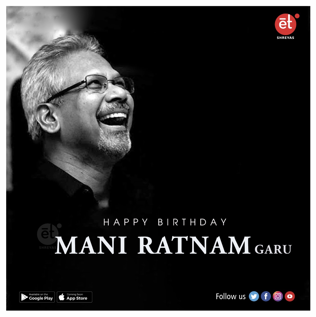 Happy Birthday to the legendary music director Ilayaraja garu & director Mani Ratnam garu  