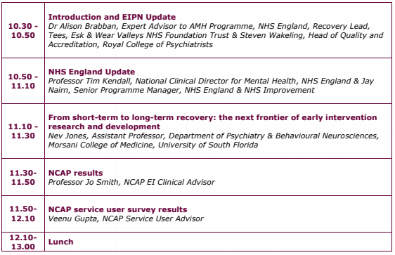 rcpsychCCQI's tweet photo. Our Early Intervention in #Psychosis Network are holding their annual forum virtually this year!

It's on 30 June 10.30-14.50 and will feature @timkendall1 @viscidula @TheTealTigerUK and many more! 

Click here to access the programme &amp; joining links ➡️ https://t.co/Uj7rdWiwb4 https://t.co/QCjO4zvzKL