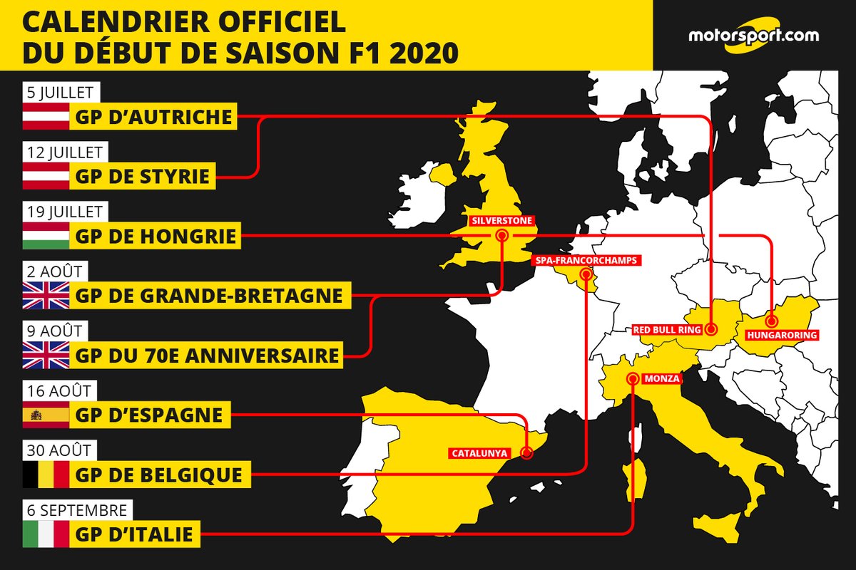 Motorsport_FR's tweet photo. ⏳ Le compte à rebours est enclenché... la saison 2020 de #F1 débutera dans un mois !

Plus d'info 👉🏻 https://t.co/rbUN43hFUD https://t.co/nUF6P1D1va