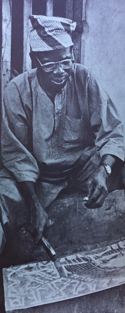 Read more about Asiru Olatunde and his work: @molarawood  http://molarawood.blogspot.com/2005/09/chasing-asiru-olatundes-dreams.html @melb_art_critic  https://melbourneartcritic.wordpress.com/2017/12/12/asiru-olatunde-1918-1993/Asiru Olatunde, photo from Tyler Collection  @UTAS_  @UTAS_Library University of Tasmania  #MuseumsUnlocked  #WestAfrica Day62  @profdanhicks