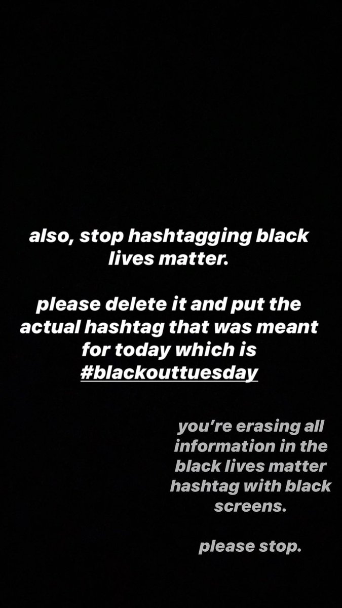 MamaUrf's tweet photo. for those confused #BlackOutTuesday https://t.co/WepR35nzij