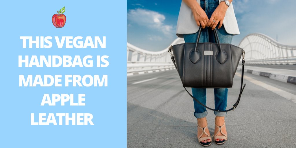 StyleDestino's tweet photo. A #veganhandbag made from apple leather - its ethically handcrafted and looks stylish. Time to ditch leather because you don't have to compromise on style or ethics anymore. More on this bag https://t.co/QFEzfV9y4q https://t.co/EyKVcjBbz2