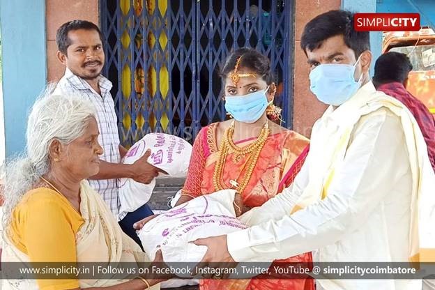 This is one wedding ritual that I fervently hope goes viral..
 
TechMighty Ranjith & his bride Selvi used their wedding funds to buy essentials for 450 families for a month 🙏

Our love & blessings with you. May you inspire others to follow suit.. 
  
simplicity.in/coimbatore/eng…
