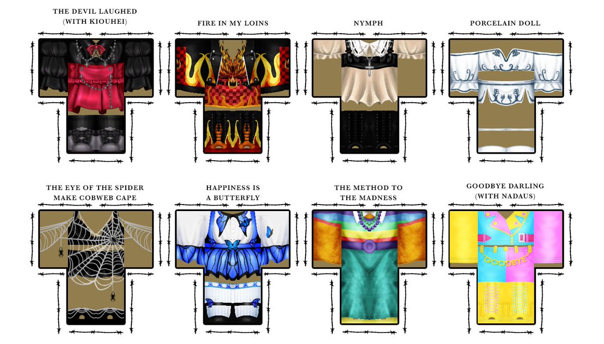 Dopesir On Twitter 𝐅𝐄𝐓𝐂𝐇 𝐓𝐇𝐄 𝐁𝐎𝐋𝐓 𝐂𝐔𝐓𝐓𝐄𝐑𝐒 Outfits Reveal All Outfits Available On Friday Which Is Your Favorite Robloxdev Roblox Https T Co Gttie2lui6 - how to make roblox outfits