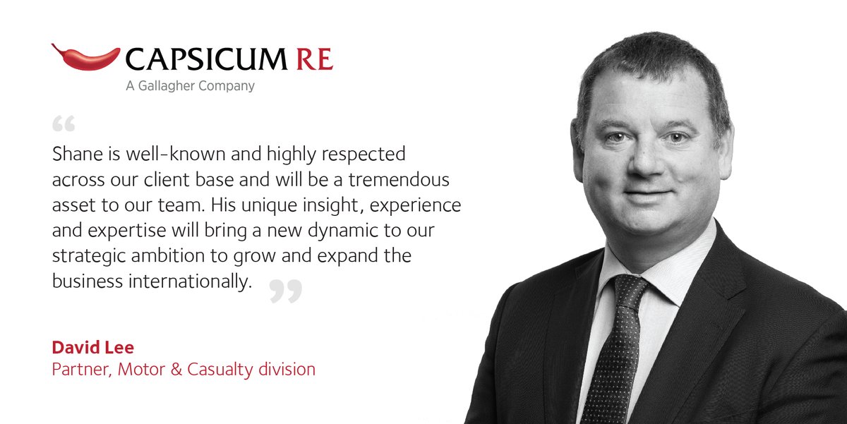 GallagherReUK's tweet photo. Great to welcome Shane Aldons to our #Motor &amp; #Casualty #reinsurance division this week – bringing a unique perspective and complementary capabilities to our specialist producer team. 

Find out more here: https://t.co/dBX1DVTsqC https://t.co/3uZg4qyZSN