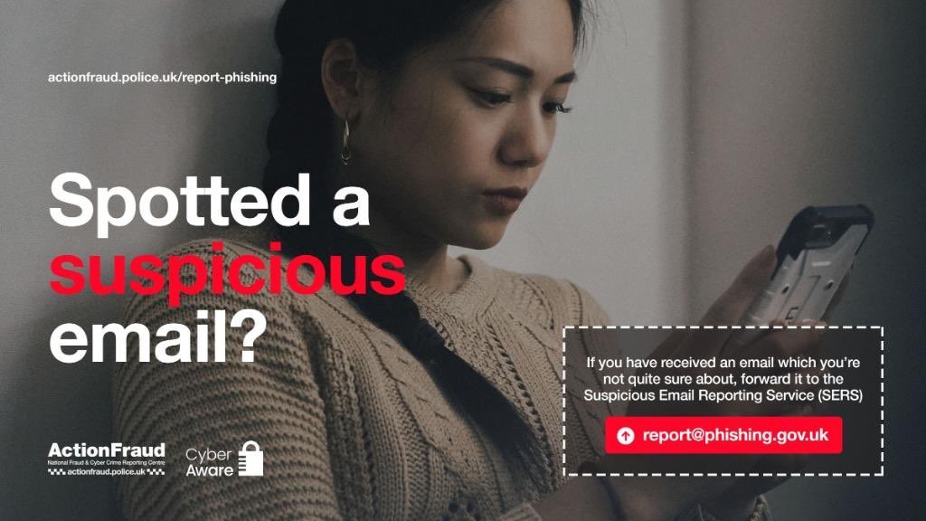 Have you received a suspicious email, but not sure who to tell? 

Help us take action by reporting suspicious emails here: ncsc.gov.uk/information/re… #CyberProtect