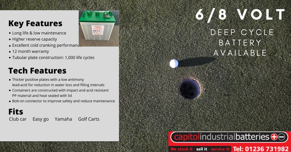 CapitolBat's tweet image. Prepare you cart for the course today!
#golfcartbattery #capitol