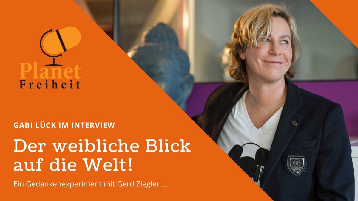 Wie würde unsere Welt aussehen, wenn Sie weiblich dominiert wäre? Dieses Gedankenexperiment haben wir in diesem Interview gemeinsam mit Gabi Lück durchgeführt. Mehr dazu in diesem Podcast-Interview auf Planet-Freiheit ... planet-freiheit.de/gabi-lueck-der…